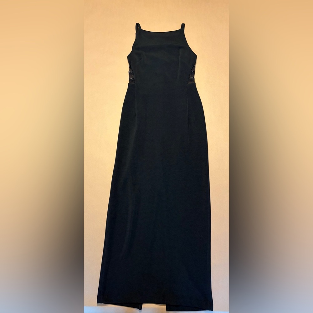 Susan Roselli for Vijack Black Formal Gown | Mesh Cutout Maxi Dress | Size 4